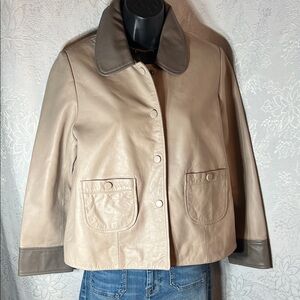 NWT $550 Bod & Christiansen Size S Mandy Leather Jacket